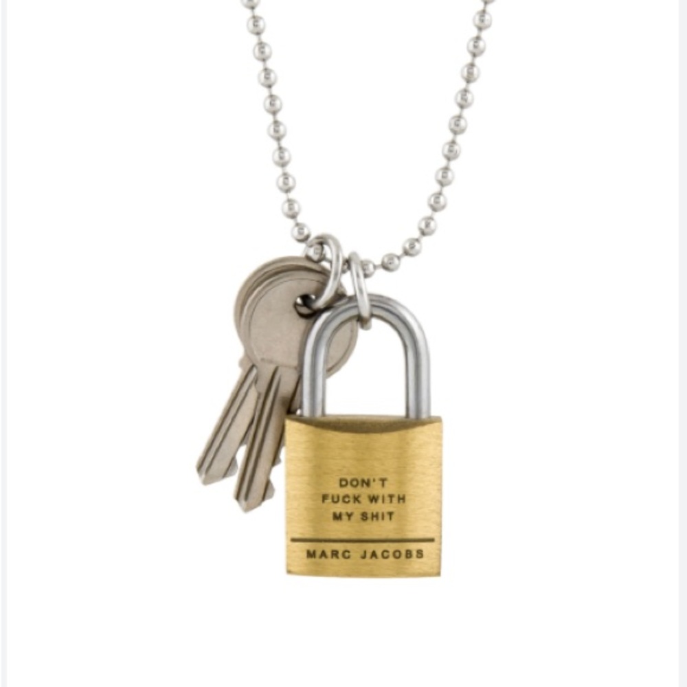 Marc Jacobs ‘Don’t f*ck with my sh*t’ Padlock Necklace
